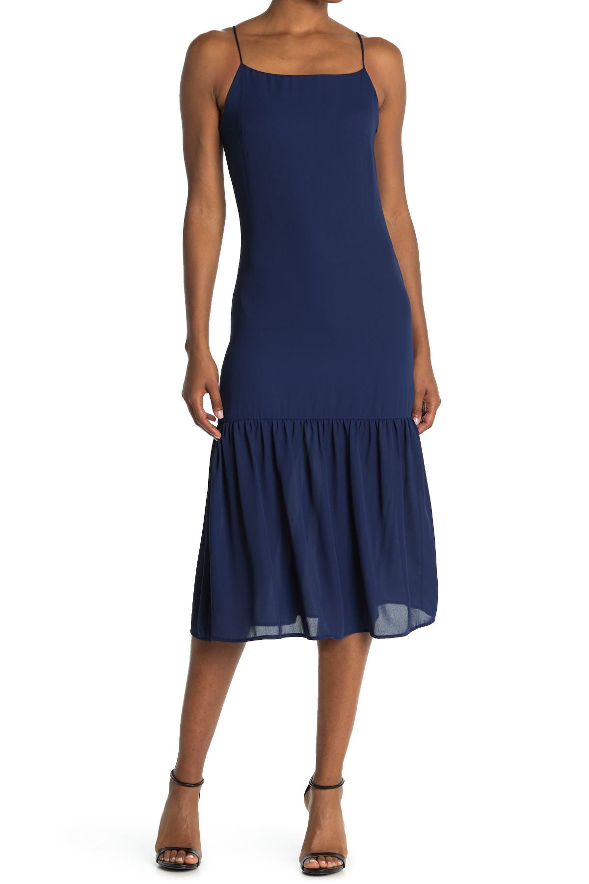 cobalt blue slip dress