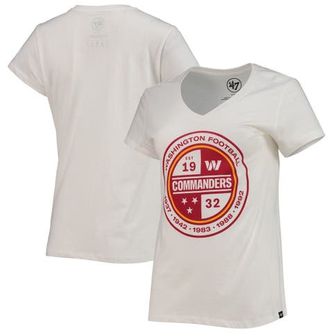Atlanta Braves '47 Women's Inner Glow Dolly V-Neck Cropped T-Shirt