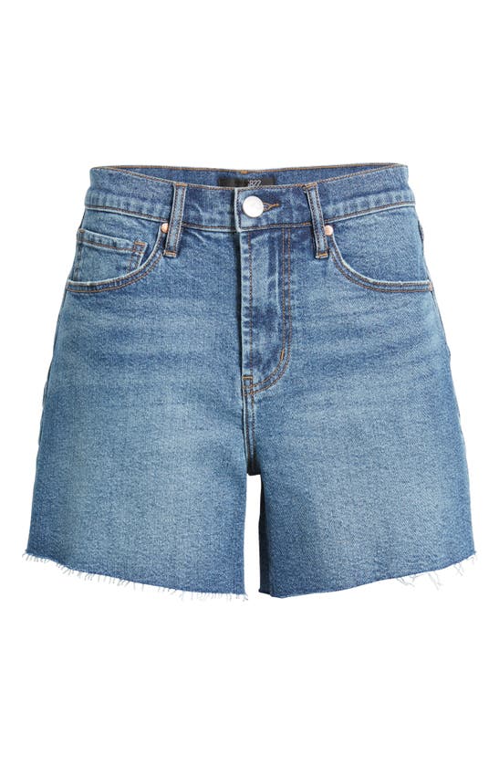 1822 Denim Loose Frayed Hem Denim Shorts In Benny