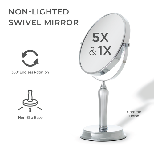 ZADRO ZADRO ANAHEIM MAKEUP MIRROR WITH 5X/1X MAGNIFICATION