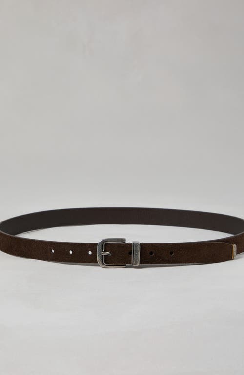 Shop Brunello Cucinelli Leather Belt In Coffee