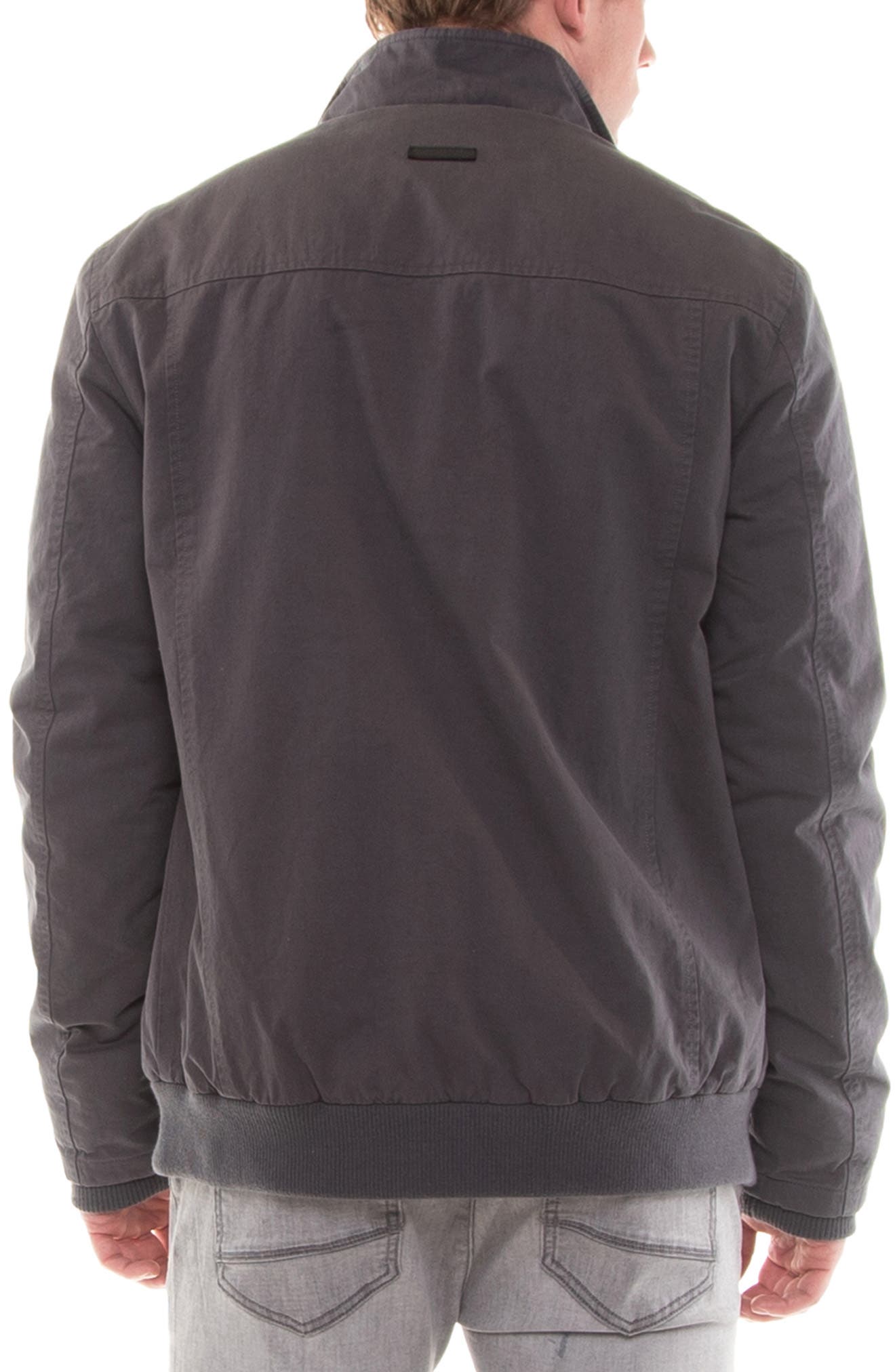 shearling lined bomber jacket