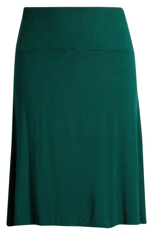 24seven Comfort Apparel A-line Skirt In Hunter