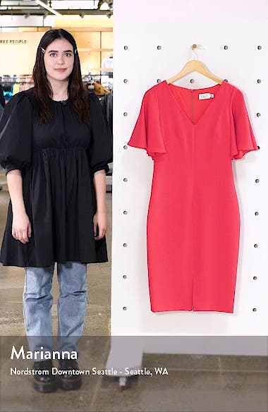 eliza j flutter sleeve dress