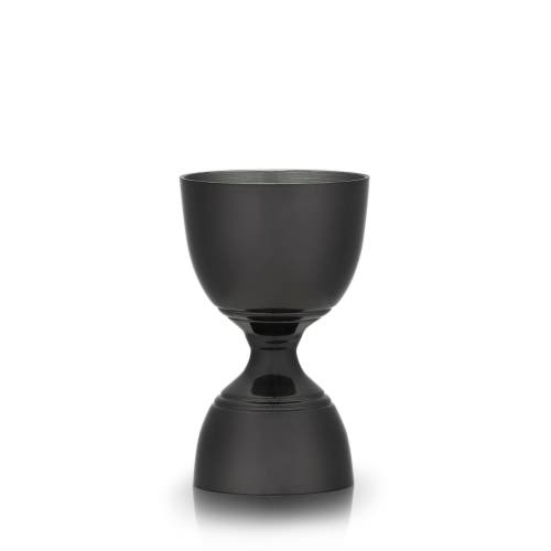 Viski Warren Gunmetal Black Canterbury Jigger In Warren