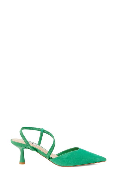 Shop Dune London Citrus Pointed Toe Ankle Strap Pump In Green