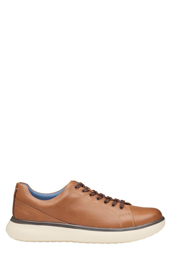 Shop Johnston & Murphy Oasis Lace-to-toe Sneaker In Tan Full Grain