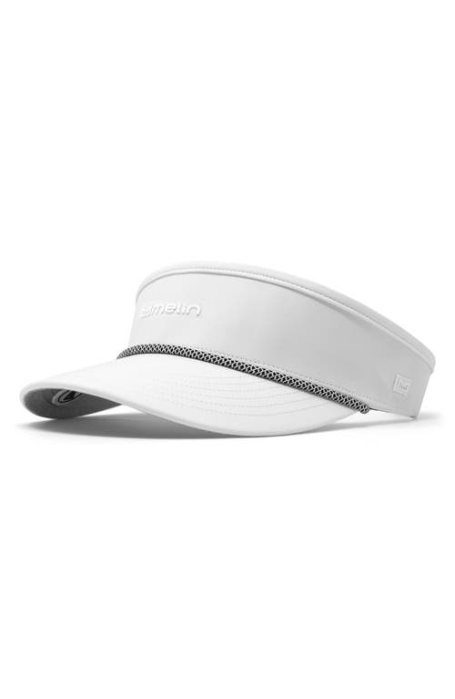 Melin Coast Hydro Snapback Visor In White