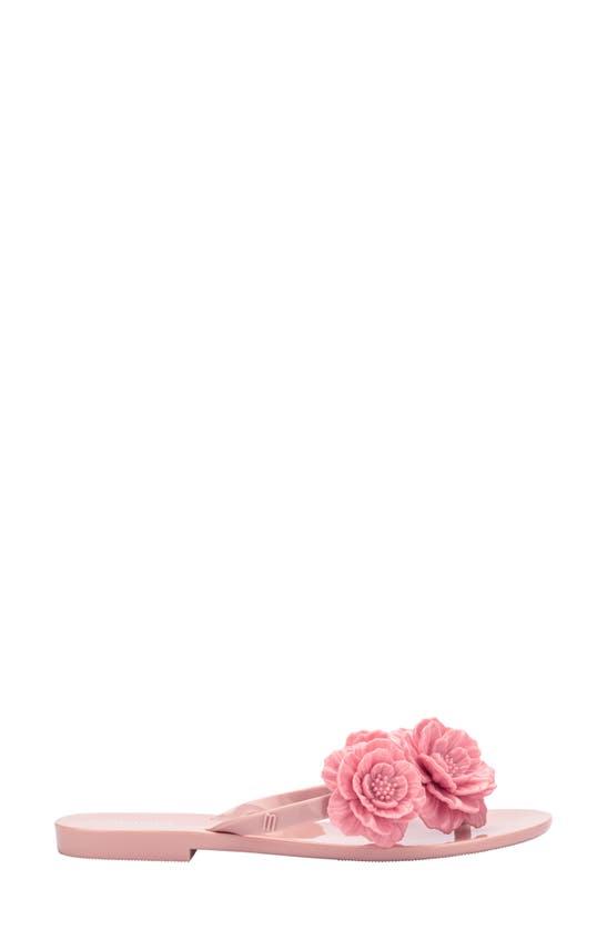 Melissa Women's Springad Floral Thong Flip Flop Sandals In Pink