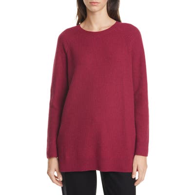 Eileen Fisher Creweck Sweater, Red