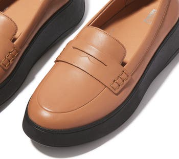 F-Mode Leather Flatform Loafer (Women) | Nordstrom