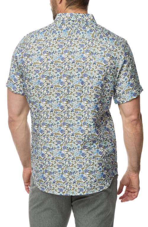 ROBERT GRAHAM ROBERT GRAHAM CRASO TAILORED FIT FLORAL SHORT SLEEVE BUTTON-UP SHIRT 