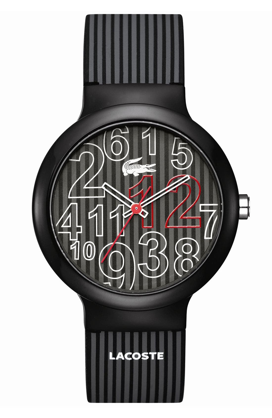 Lacoste 'Goa' Silicone Strap Watch Nordstrom