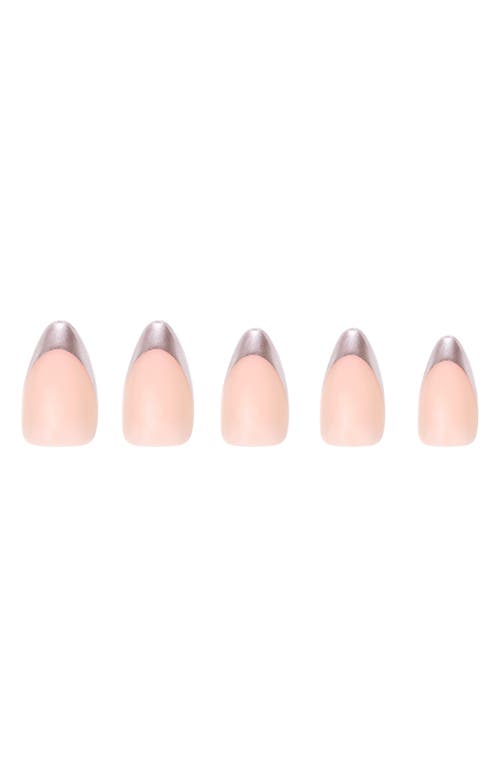 Shop Glamnetic Short Almond Press-on Nails Set In Mirror Mirror