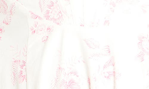 City Chic Marylou Print Sleeveless Midi Dress In Etched Rose
