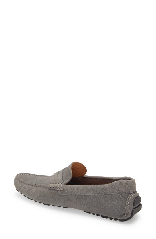 Nordstrom Brody Driving Penny Loafer In Grey Suede