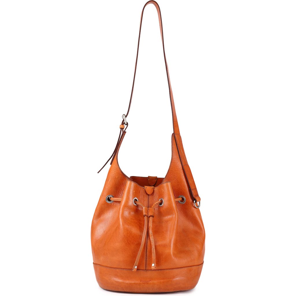 Old Trend Lily Shoulder Bucket Bag In Caramel