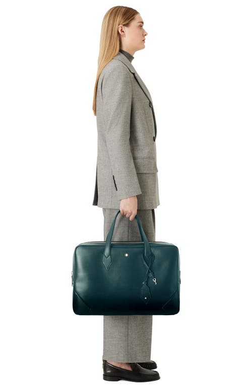 Shop Montblanc 149 Leather Bag In Sfumato British Green