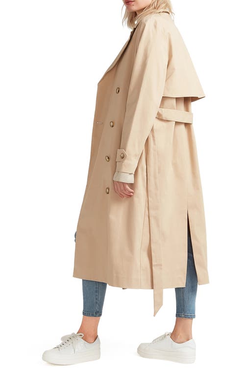 Belle & Bloom Empirical Trench Coat In Camel
