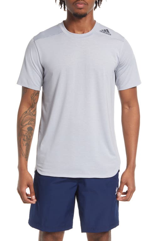 adidas Designed for Training Performance T-Shirt in Halo Silver at Nordstrom, Size Small
