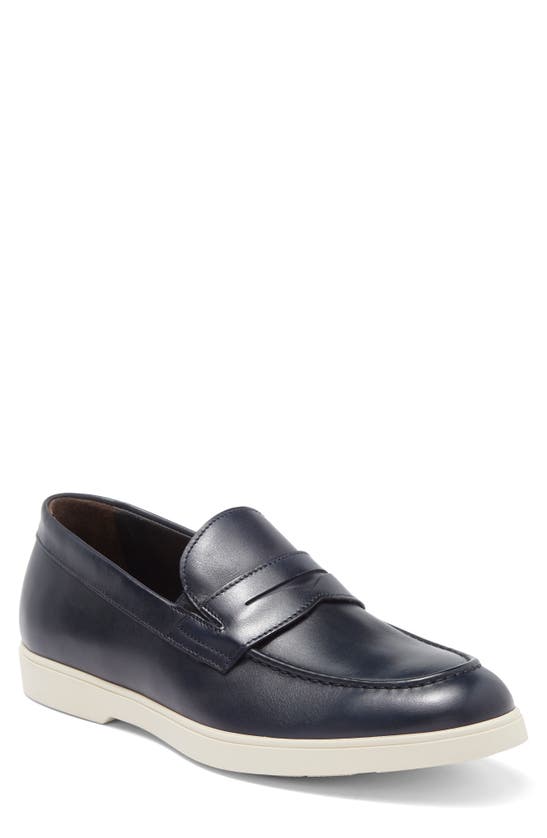 Shop Bruno Magli Ezra Penny Loafer In Navy