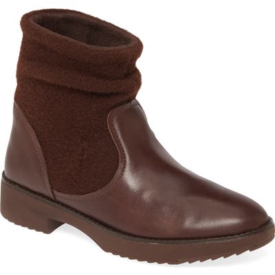 Fitflop Nisse Mixed Media Bootie, Brown