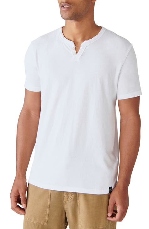 Lucky Brand Shirt Mens White Small 100% Cotton Short Sleeves Crew Neck –  Goodfair