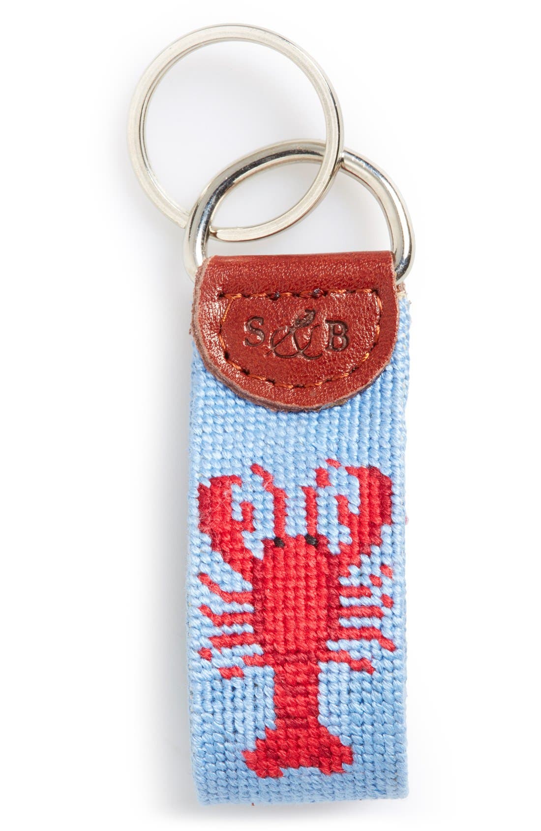 Smathers & Branson 'Lobster' Needlepoint Key Fob Nordstrom