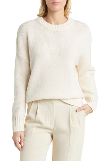 NORDSTROM NORDSTROM OVERSIZE WOOL & CASHMERE SWEATER 