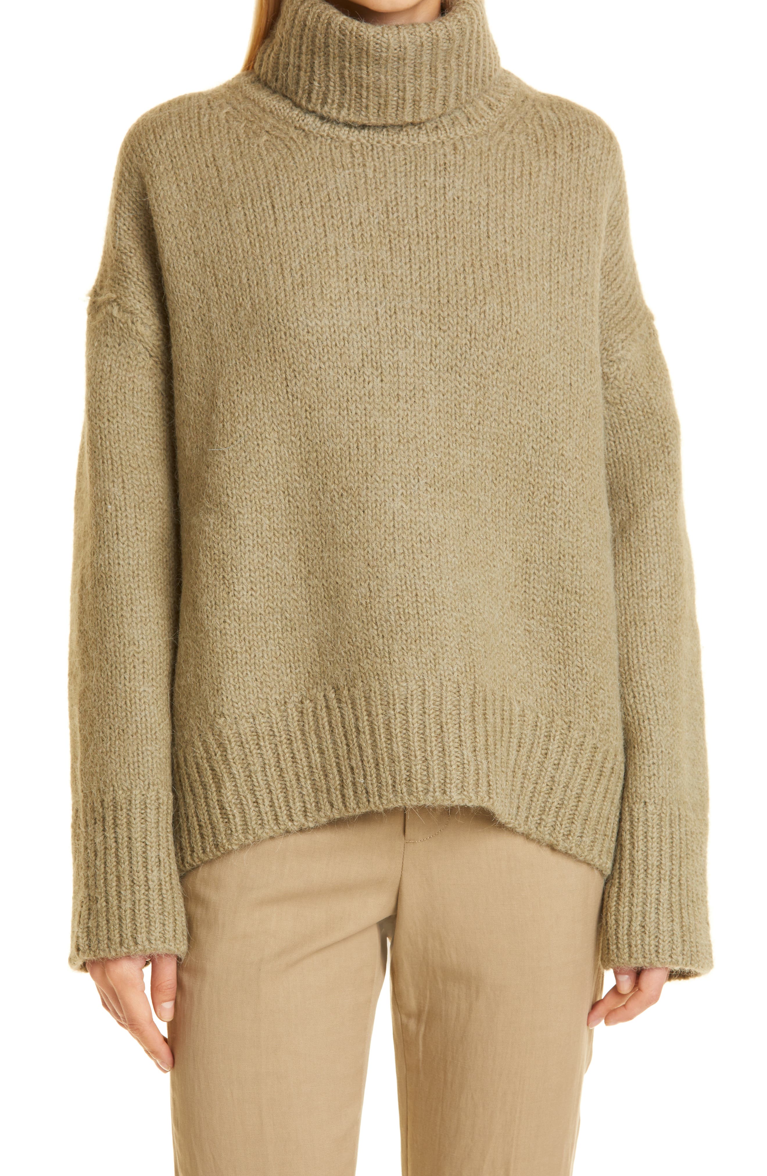 alpaca turtleneck sweater