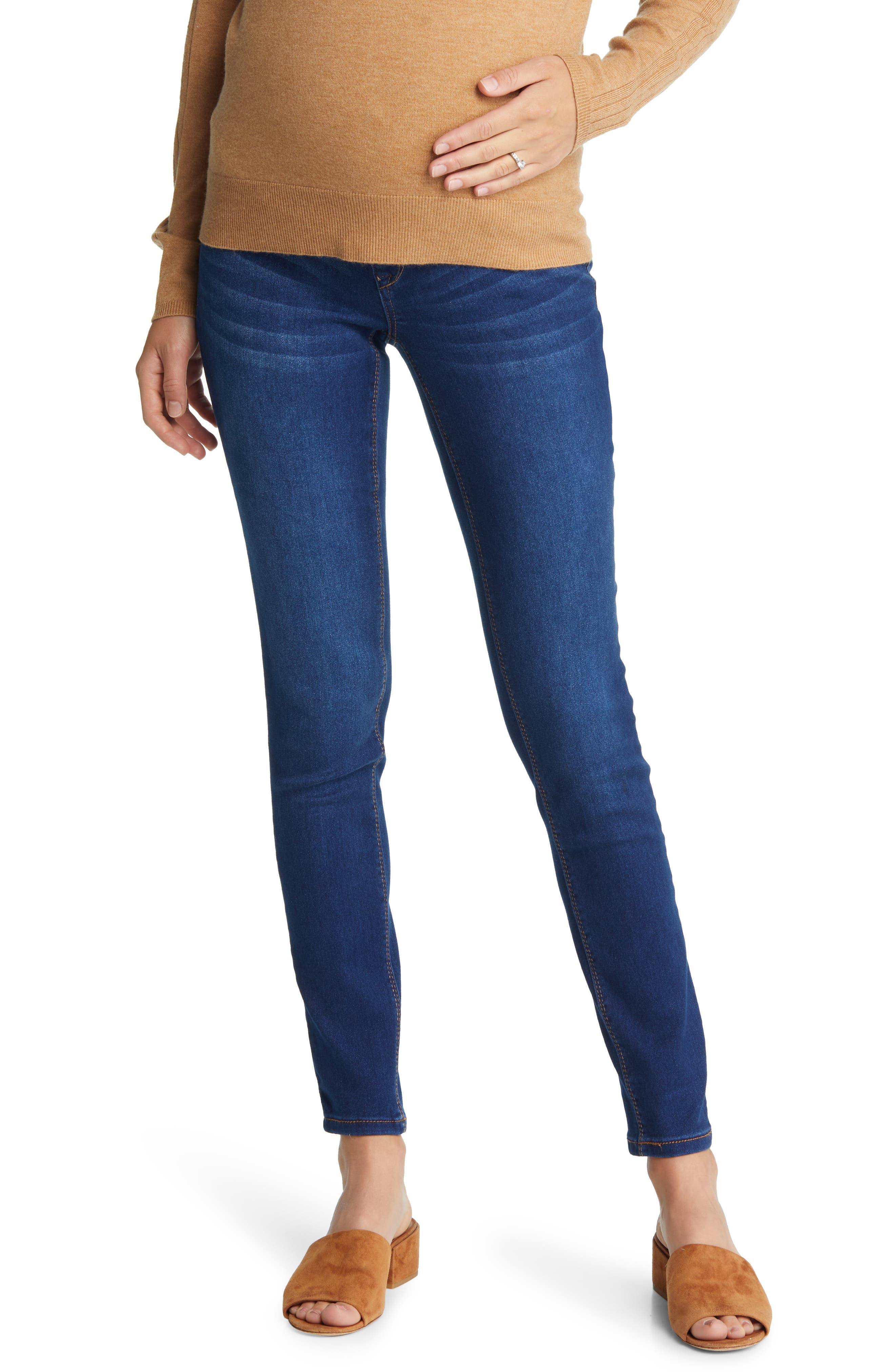 1822 Denim Womens Blue Jeans Stretch  Size 8 Ankle Skinny Style # CA10M1116A7 