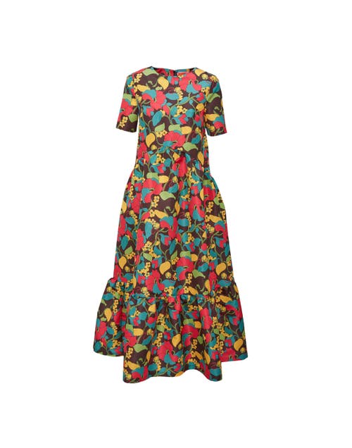 La Doublej La Double J Woman Maxi Dress Dark Brown Size M Polyester In Brown