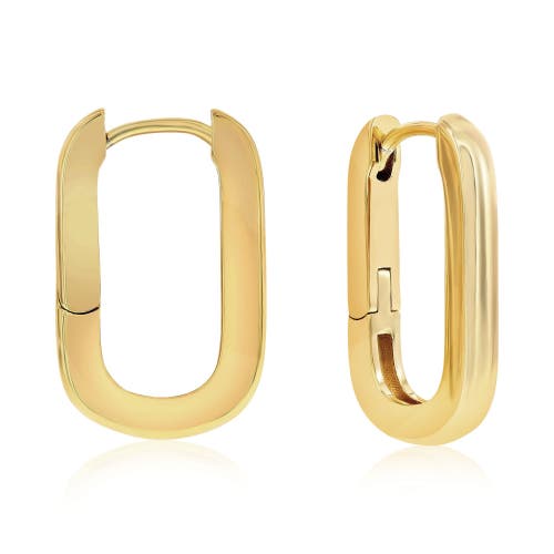 Donatello Gian Huggie Hoop Earrings In Gold
