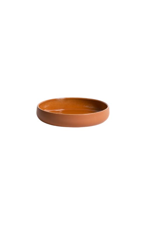 Shop Gharyan Stoneware Tunisian Pasta Bowls Set Of 4 In Terracotta