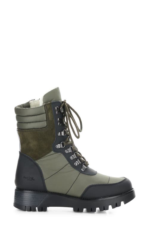 Shop Bos. & Co. Greer Waterproof Winter Boot In Black/olive Bard/piumino