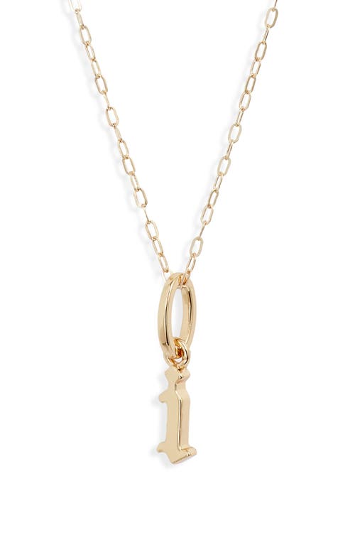 Sophie Customized Initial Pendant Necklace in Gold - I