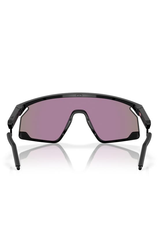 Oakley Bxtr 39mm Polarized Rectangular Sunglasses In Shiny Black