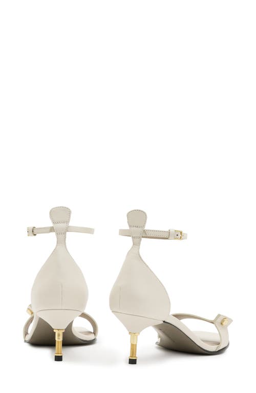 Shop Allsaints Gloria Ankle Strap Sandal In Parchment White