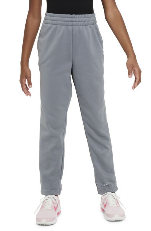 Nike Kids' Therma-fit Knit Athletic Pants In Gray