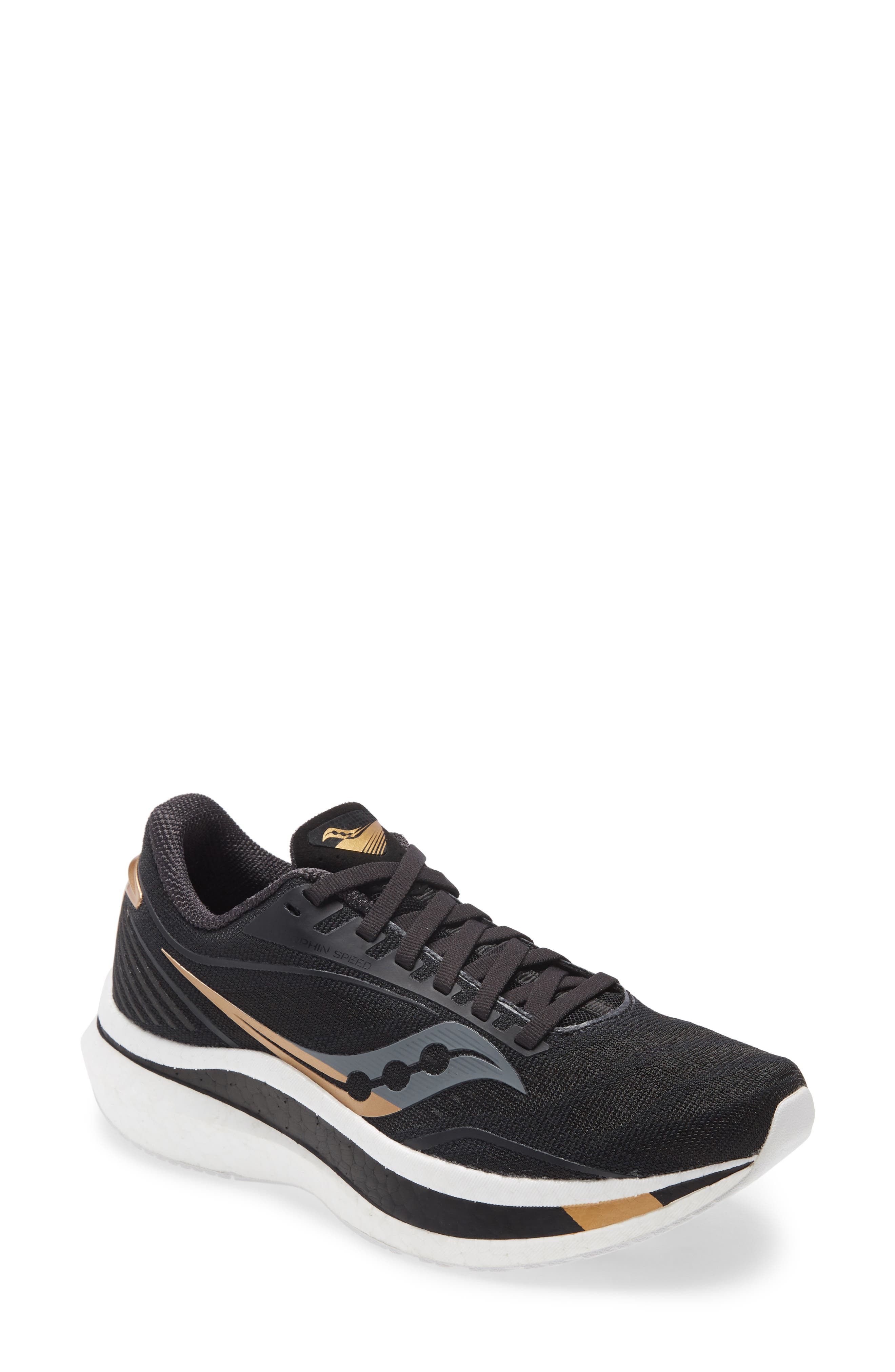 Saucony black and outlet gold