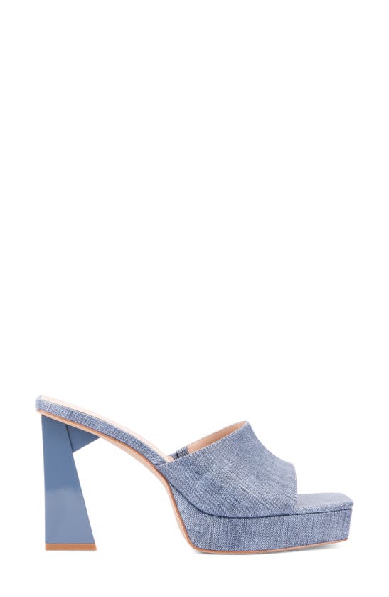 Fashion To Figure Teresa Heel Sandal In Indigo