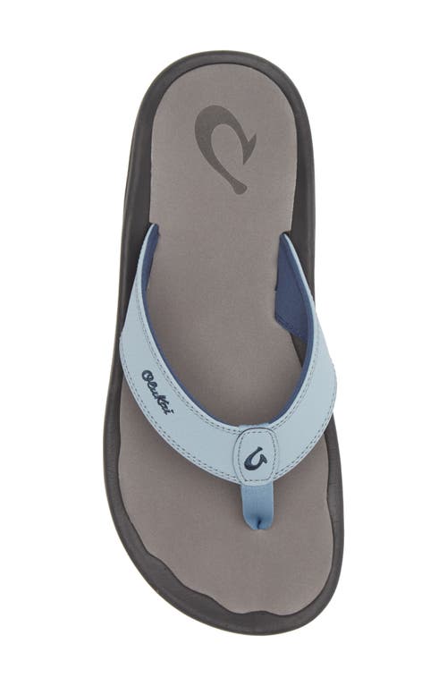 Shop Olukai Ohana Flip Flop In Sea Ice/charcoal