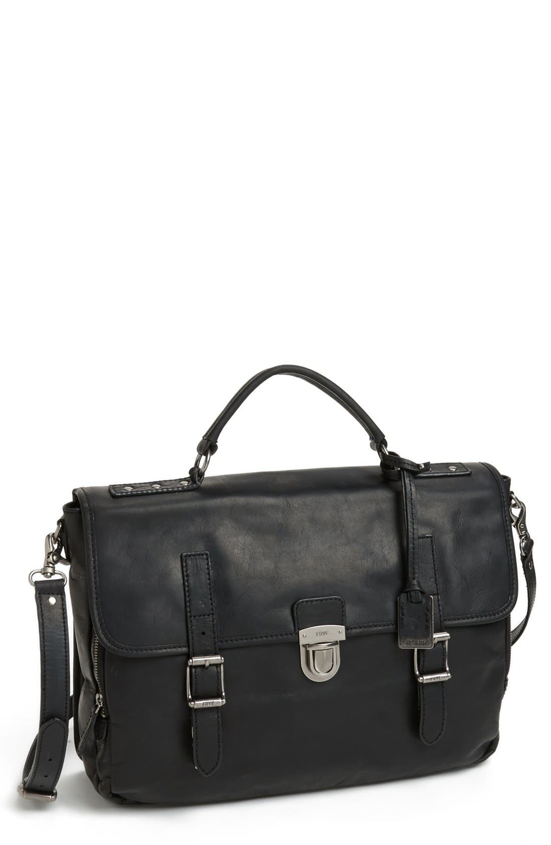 Frye 'Logan' Leather Buckle Briefcase Nordstrom