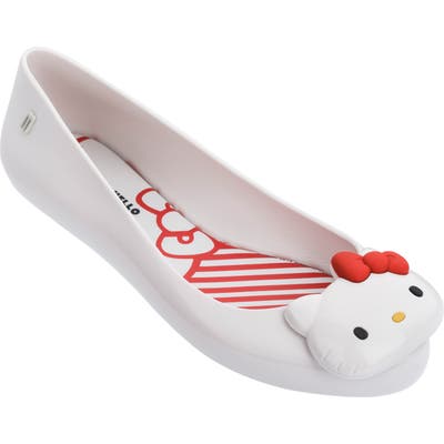 Melissa Hello Kitty Flat, White
