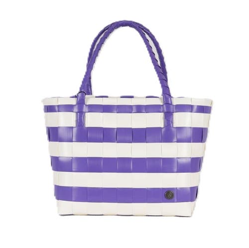 Shop Handed By Paris Spirit Recycled Tote Bags In Purple/white