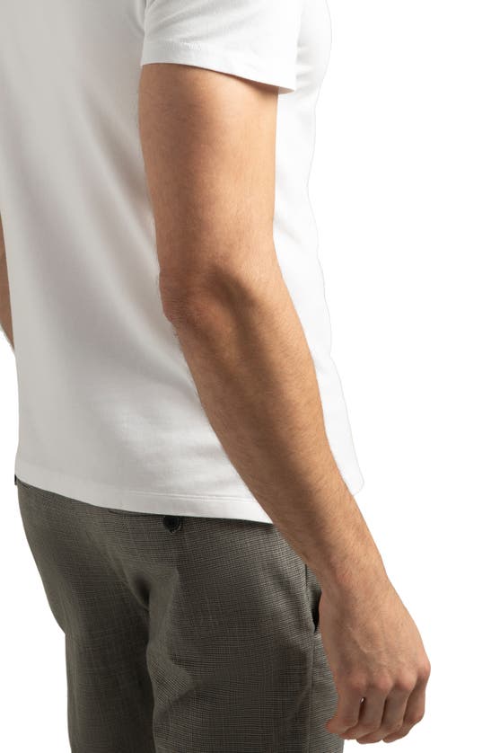 Hypernatural Dagger Supima® Cotton Blend Slim Fit Polo In White