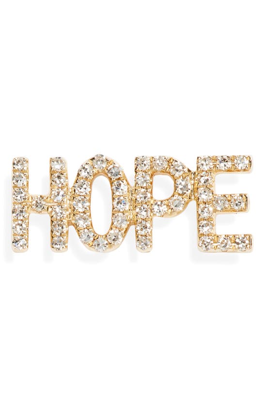 EF COLLECTION HOPE SINGLE DIAMOND STUD EARRING,EF-60557-YG