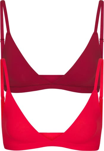 SKIMS Fits Everybody Assorted 2-Pack Triangle Bralettes | Nordstrom
