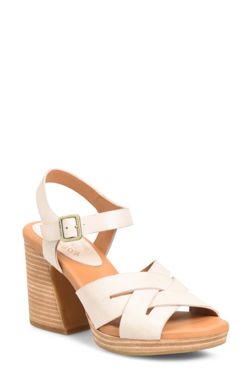 Shop Kork-ease ® Hutton Ankle Strap Platform Sandal In Natural F/g