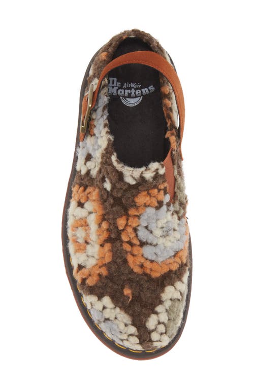 Shop Dr. Martens' Dr. Martens Isham Wool Blend Slingback Clog In Tan Crochet And Tan Suede